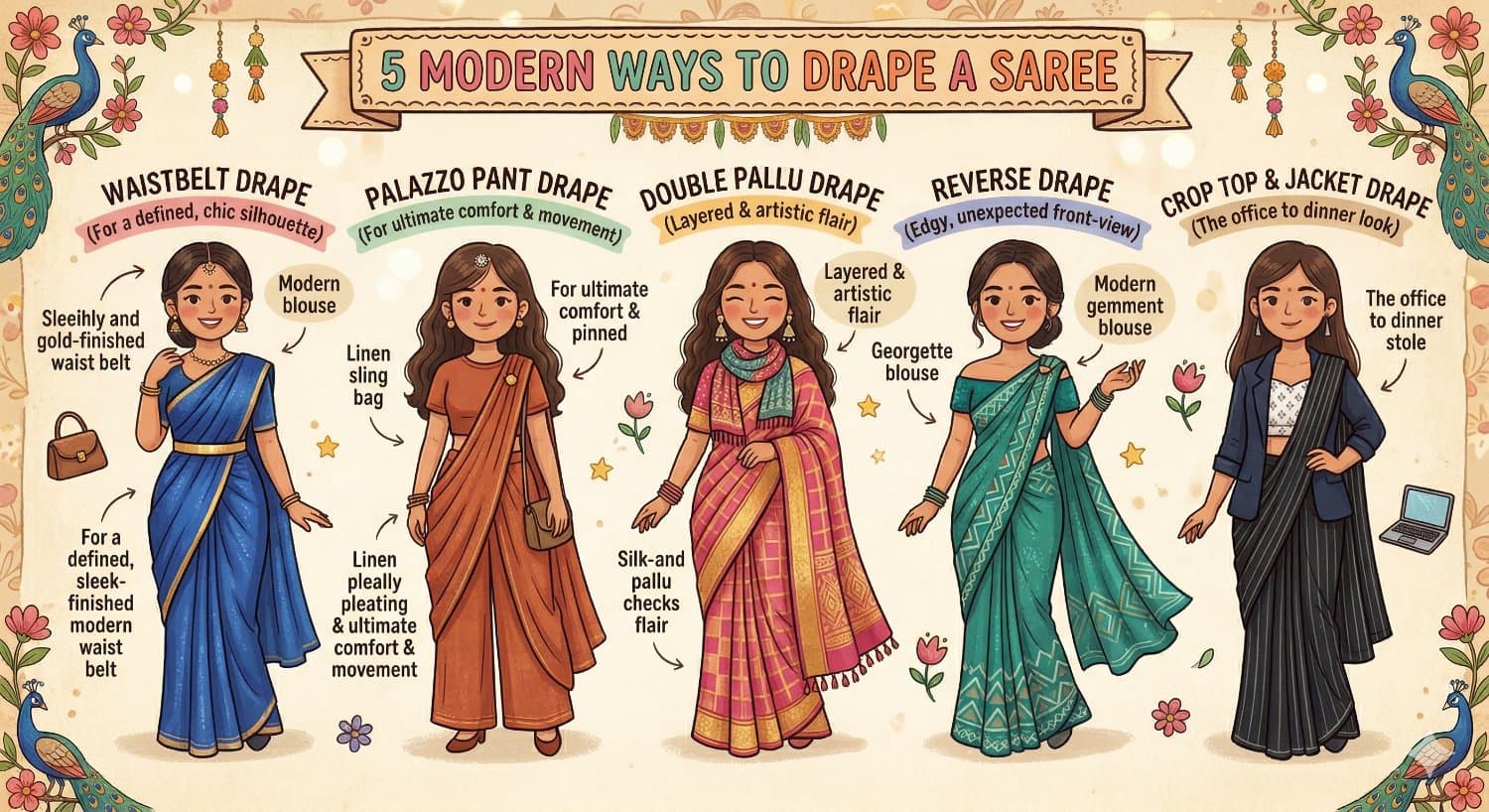 5 Modern Ways to Drape a Saree