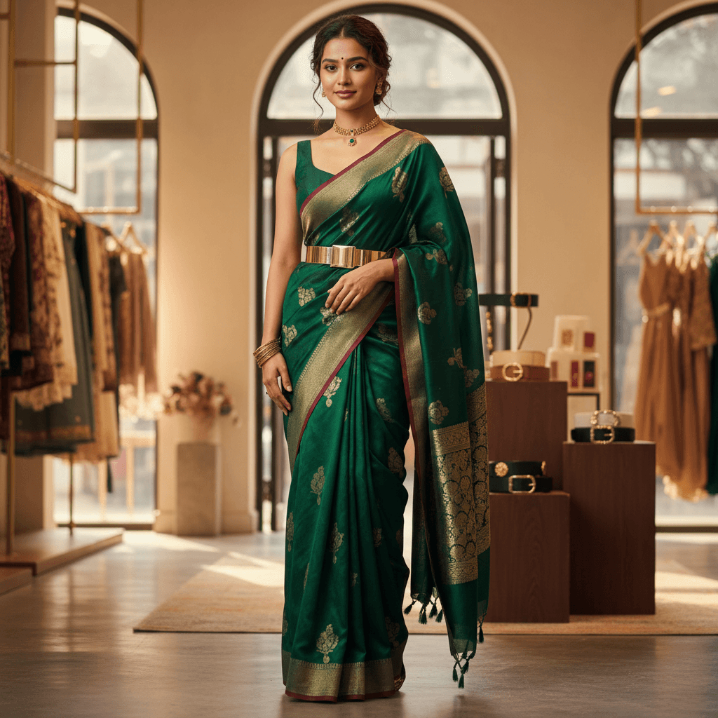 Elevate Your Drape: A Guide on How to Style a Saree with a Belt for Modern Elegance